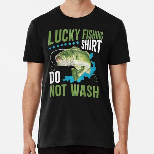 Remera Camisa De Pesca Afortunada No Lavar Algodon Premium