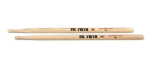 Imagen 1 de 3 de Baquetas Vic Firth American Classic 5b Punta Madera