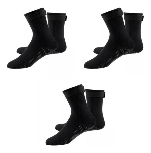 3 Pares De Botas De Buceo De Neopreno De 3 Mm Zapatos