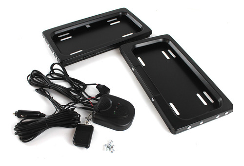 Juego De 2 Fundas Ocultas Para Marco De Matrícula Shutter Re