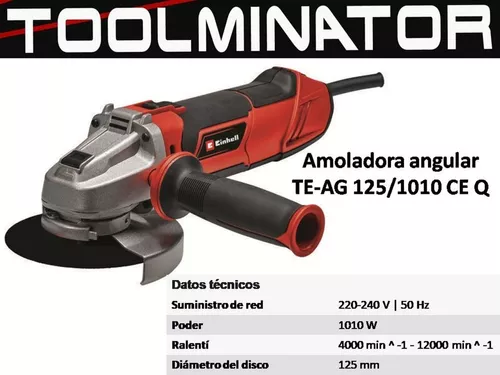 Amoladora Einhell Te-ag 125/1010 Ce Q 1010w 125mm 220 240 V Color