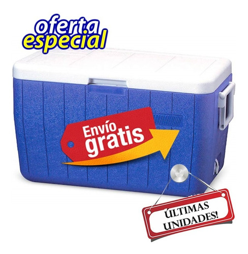 Nevera Plastica Coleman 51.1litros Cava Hielera Con Desague