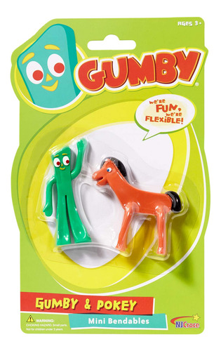 Nj Croce Gumby & Pokey - Mini Par Flexible