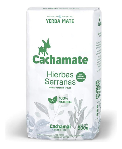 Yerba Mate Hierbas Serranas  Cachamate 500 Grs