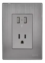 Comprar Placa Armada Con 2 Mecanismos De Toma Usb Y 1 Contacto