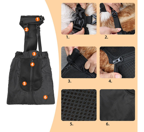 Bolsa De Para Perros Para Mascotas Paralizadas Cómoda Sg