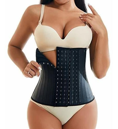 Eesim Latex Waist Trainer Sport Girdle For Women Corset Cinh