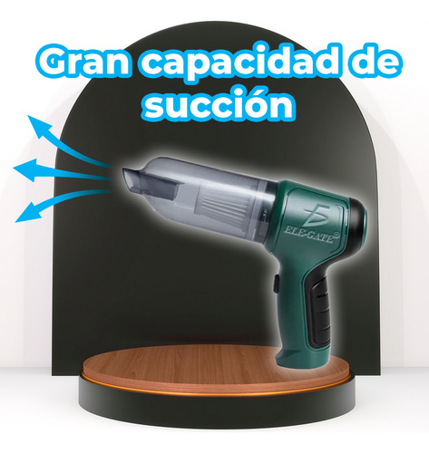 Pistola Aspiradora Y Sopladora Inalambrica Portatil 50 W Color Verde Oscuro