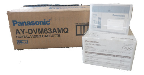 Digital Videocassette Panasonic Ay-dvm63amq Pack 50 Pzas. (Usado)