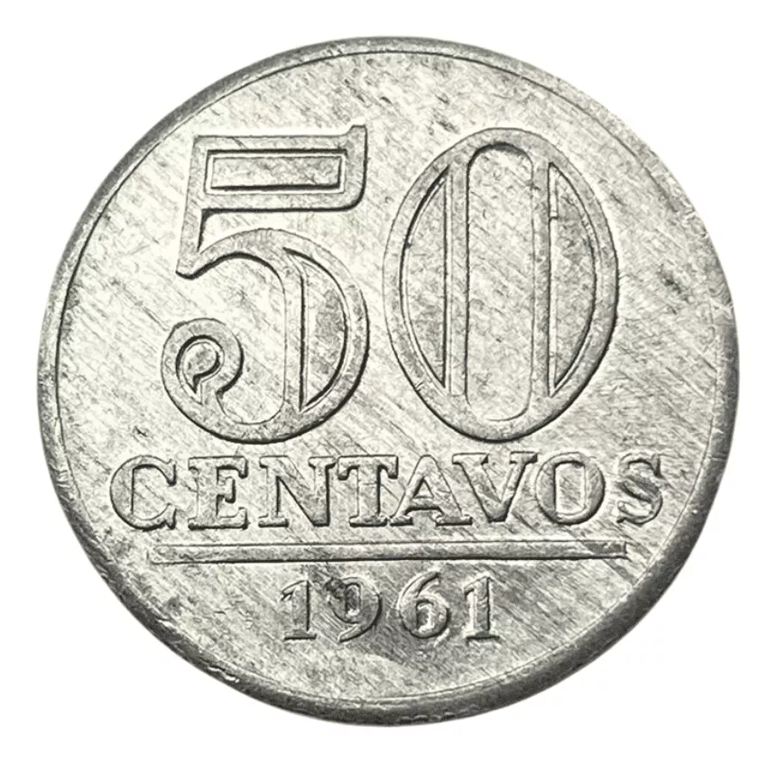 Primeira imagem para pesquisa de moeda de 50 centavos 1960 aluminio