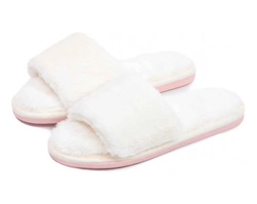 Pantuflas Pimenton Dama Mujer Invierno  Lyra Blancas +regalo