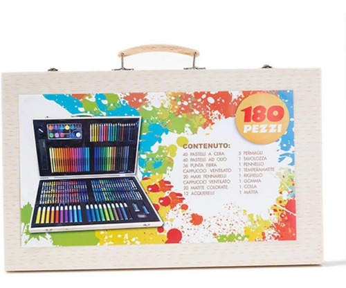 Set De Dibujo Y Pintura Lápices Y Accesorios 180 Piezas