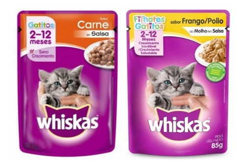 Whiskas Sobre 85gr Gatito X 12un + Obsequio