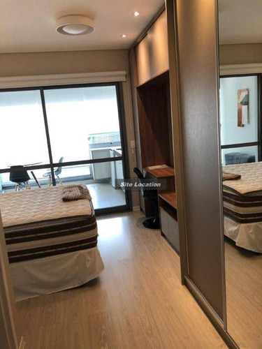 Imagem 10 de 24 de 100282 Apartamento Com 1 Dormitório, 30 M² - Venda Por R$ 500.000 Ou Aluguel Por R$ 2.226/mês - Brooklin - São Paulo/sp - Ap5009