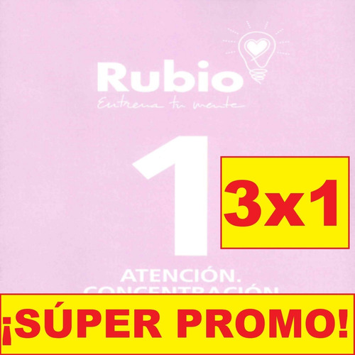 Estimulación Cognitiva Rubio Nivel 1 Completo Pack X 7 Promo