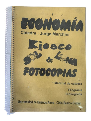 Apuntes Economía Jorge Marchini Uba Cbc Economicas