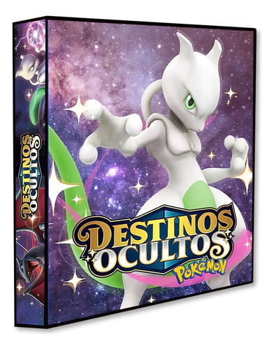 Álbum Pasta Fichário Pokemon Destinos Ocultos Capa Dura