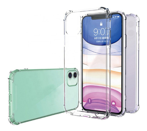 Funda Esquina Reforzada Compatible iPhone 12 Transparente