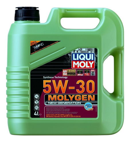 Aceite De Motor Para Diesel Molygen 5w30 Dpf Liqui Moly 4lts