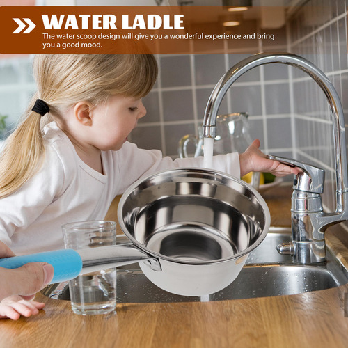Cucharón De Agua De Acero Inoxidable Para Acampar, Para Coci