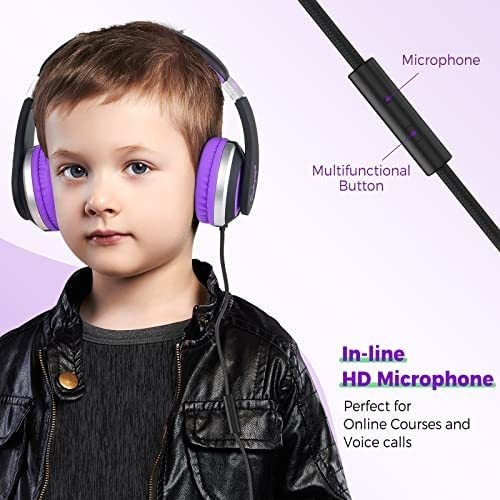 Rockpapa I20 Auriculares Plegables Para Niños Con Micrófono