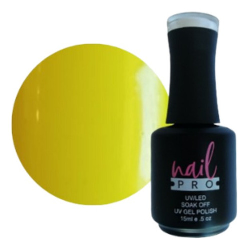 Uv Gel Polish - Amarillo Fluor #x091 (15ml) - Nail Pro