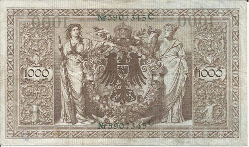 Alemania 1000   Marcos 1910