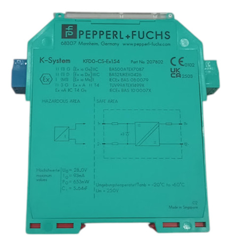 Repetidor Pepperl+fuchs Kfd0-cs-ex1.54 24vdc 1ma-20ma