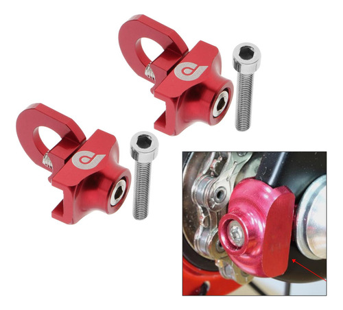 2x Tensor De Cadena De Aleación Compacta Para Bicicleta Bmx