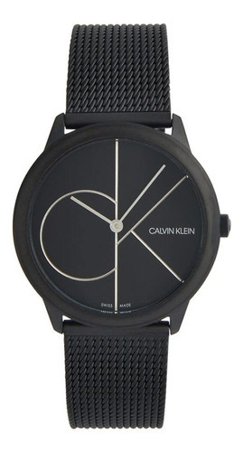 Reloj Mujer Calvin Klein K3m5245x Cuarzo Pulso Negro En