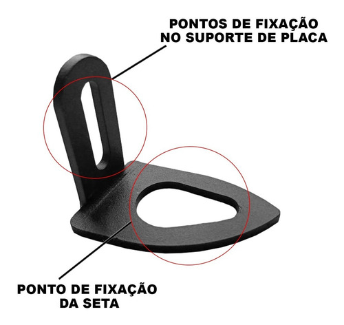Imagem 5 de 6 de Suporte Adaptador Seta Pisca Xj6f Xj6n Mt-03 Mt-07 Mt-09
