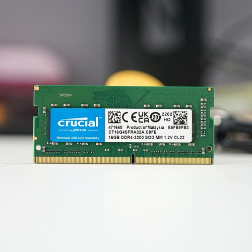 Imagen 4 de 10 de Memoria Ram Ddr4 16gb 2666 Cl19 Sodimm Notebook Crucial Bk