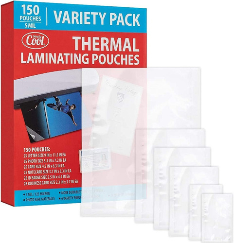 Laminas Termales Laminadoras Carta Pack De 150 Surtidos