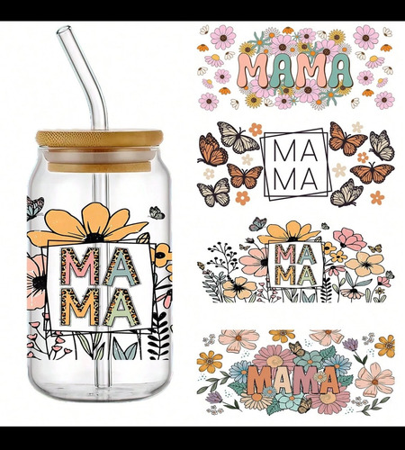 Vaso Tumblr Tapa Bambú Personalizado Día De La Madre