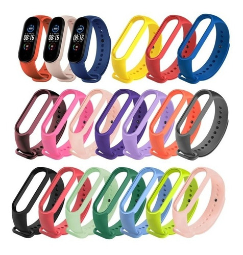 Pack X 4 Correa Pulsera Xiaomi Mi Smart Band 3 4 5 6 Malla