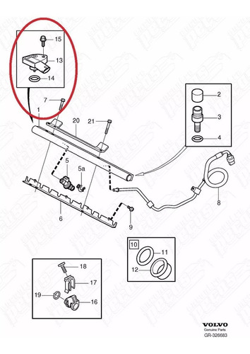 Volvo C30 2.5 Rd Turbo 11-12 Original Sensor Temperatura Ar