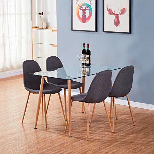 Mesa Rectangular De Vidrio 120x80 Cms
