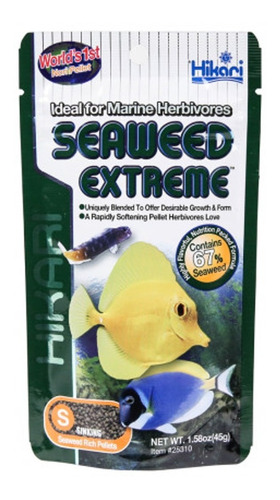 Seaweed Extreme Hikari Small Pellet Alimento Peces Marinos