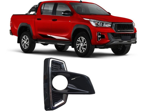 Rejilla Grilla Toyota Hilux 2019 2020 2021 Cromada Derecha