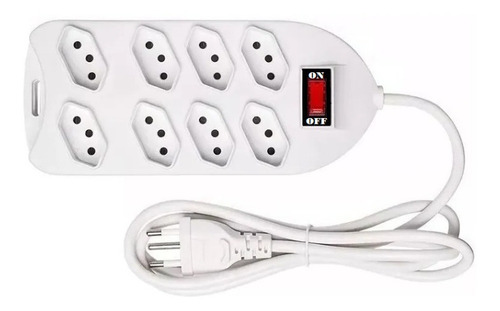 Régua/linha Extensão Tomada Energia Elétrica Bivolt 3 Pinos