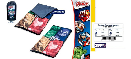 Saco De Dormir Avengers Vingadores Infantil Original Zippy