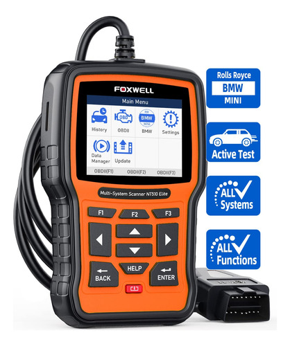 Bmw All Systems Escaner Foxwell Nt510 Elite Automotive Obd2