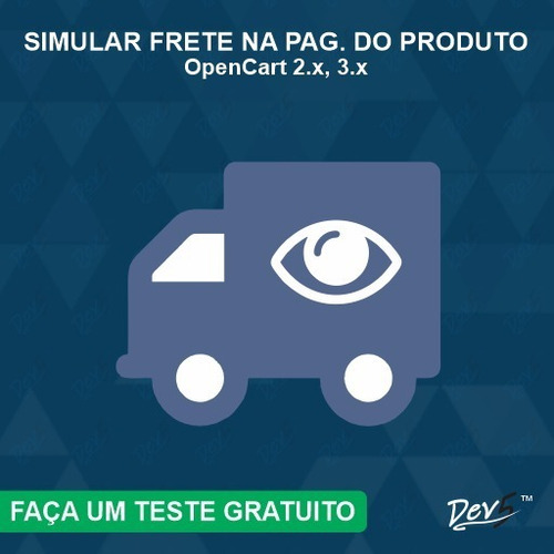 Módulo Simulador Frete No Produto - Opencart 2x, 3x - Dev5