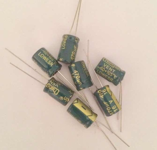 Imagen 2 de 2 de Capacitor 470uf 16v 8 Piezas