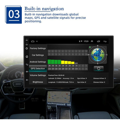 Estéreo De Coche Android 9.1 1 Din Con Gps Wifi Cámara