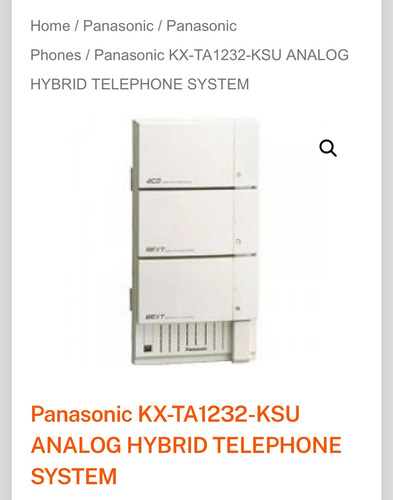 Central Panasonic Kx-ta1232 12 Líneas Y 24 Extensiones (Usado)