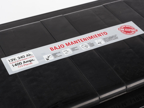 Bateria 12x240 - Uso Estacionario - Panel Solar - Nautica