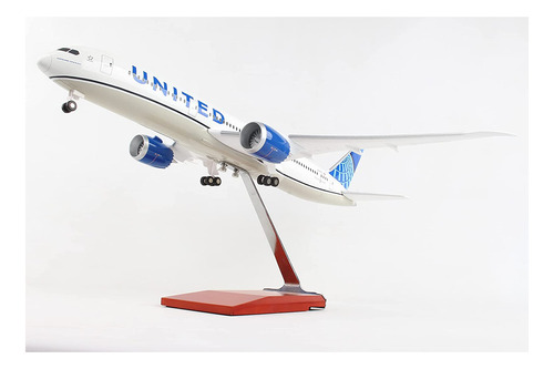 Skymarks United 787-9 1/100 Con Madera Y Engranaje Nuevo Liv