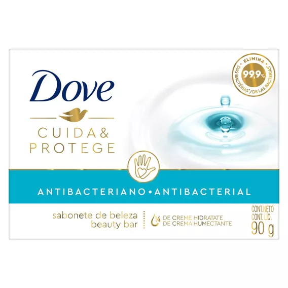 Jabón en barra Antibacterial Dove Cuida & Protege 90 g