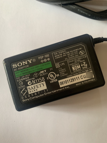 2 Cargadores Originales Sony Psp Fat /slim/1000/2000 Y 3000 (Usado)